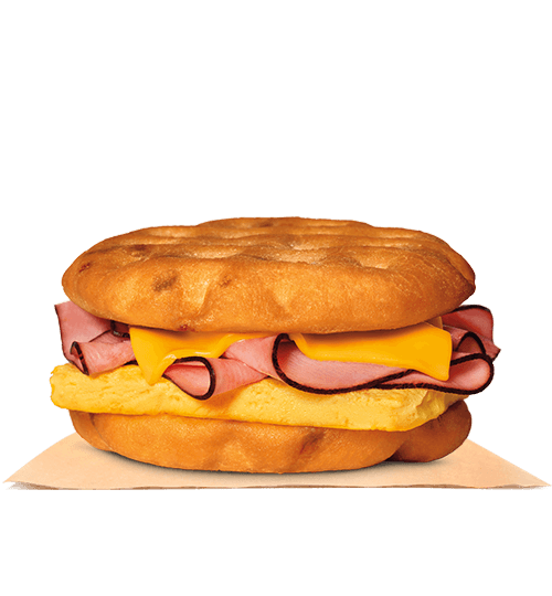 Ham, Egg & Cheese Maple Waffle Sandwich | BURGER KING®